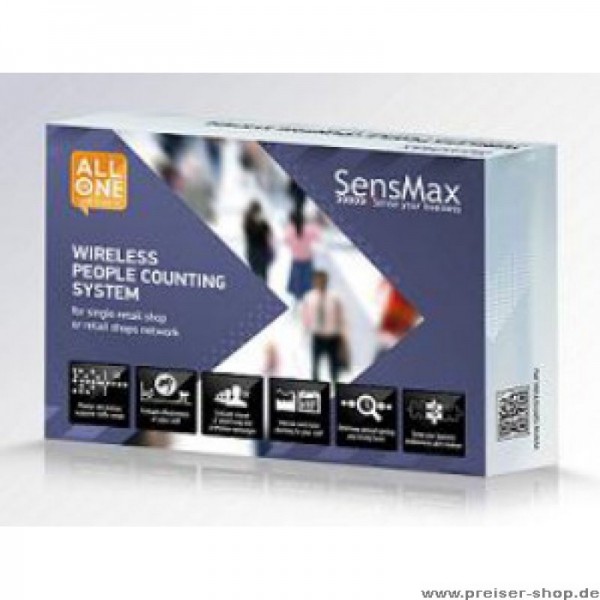 SensMax D3 Personenzähler bidirektional Komplettpaket für eine Tür