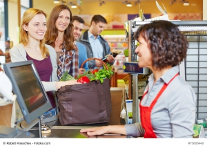 Personenzählung / Warteschlangenzählung Supermarkt